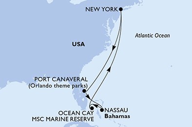 MSC Cruise Sailing from New York Travelspan